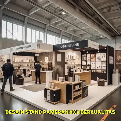 desain stand pameran 3x3 berkualitas